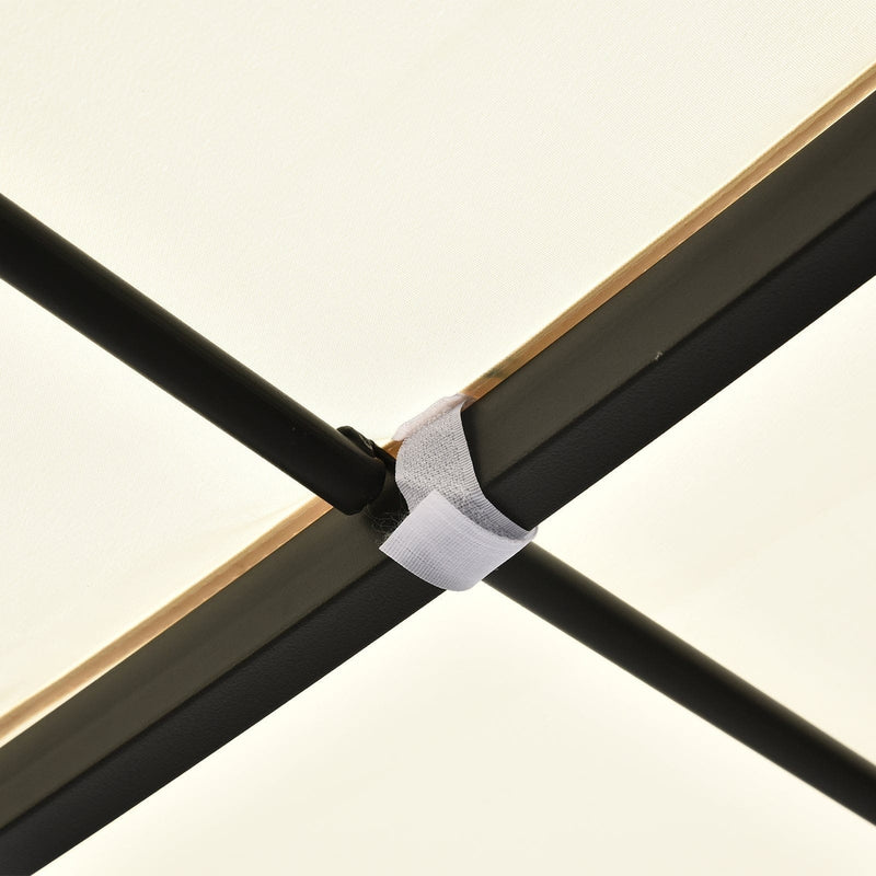 Wall Mounted Gazebo Canopy, Steel Frame, 4 x 3m