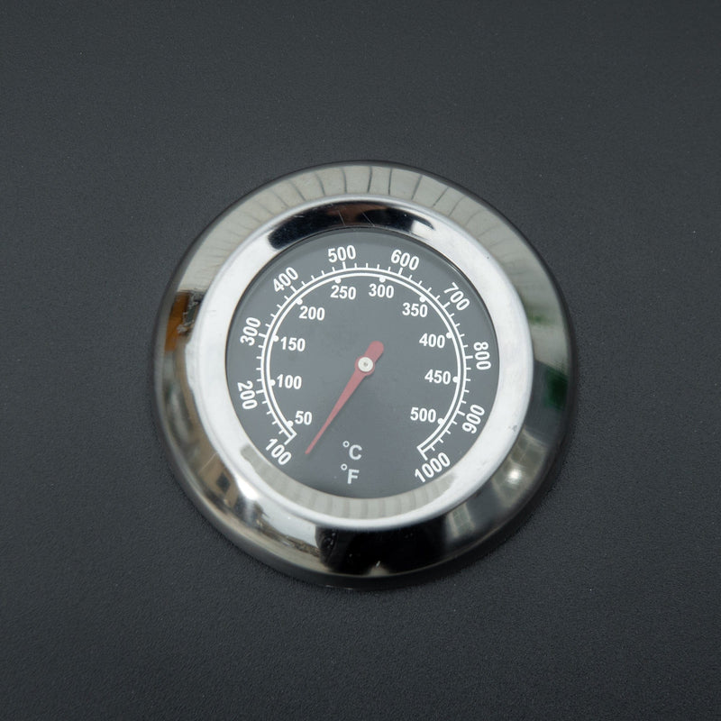 Portable 2 Burner Gas BBQ Grill with Lid Thermometer, Black