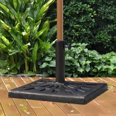 Square Parasol Base, 15kg, Bronze Outsunny