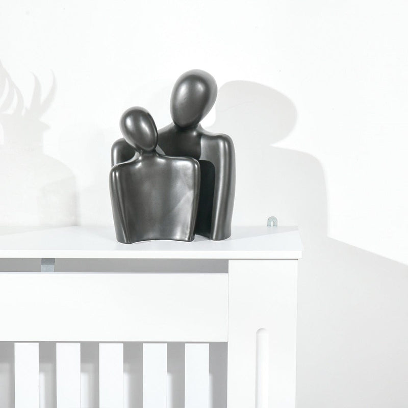 Small White Radiator Cover, L78 x W19 x H81 cm