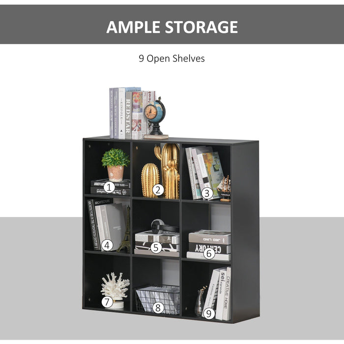 9 Cube Storage Bookcase, 3-Tier