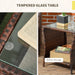 3 Piece Patio Bistro Set With Reclining Armchairs, Brown