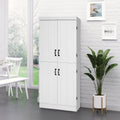 4 Door Tall Kitchen Cupboard, 6 Shelves Homcom