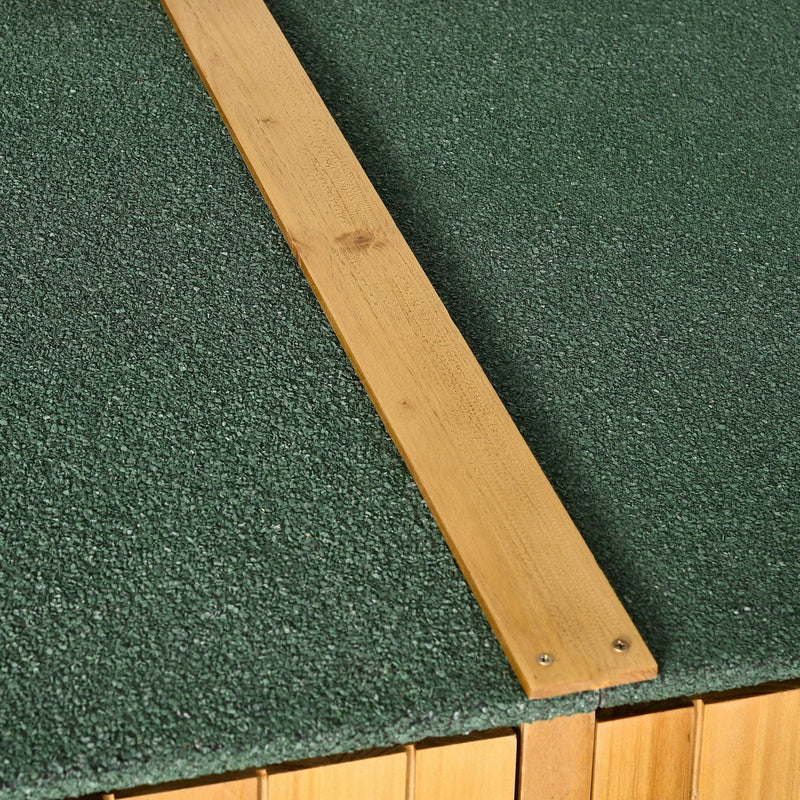 Small Wooden Shed - Storage Table, Asphalt Roof