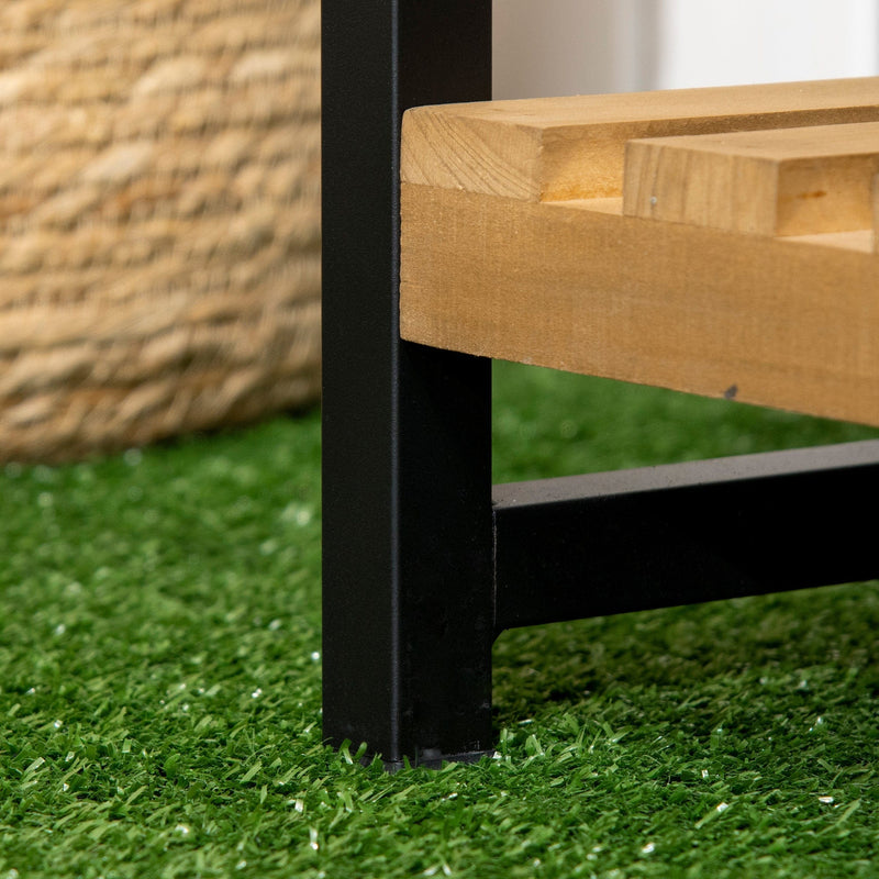 3 Tiered Plant Stand with Hanging Hooks for Indoor/Outdoor