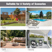 Large Cantilever Umbrella With Cross Base Outsunny