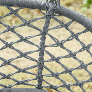 Hammock Chair With Metal Frame, Large Cushioned Seat Outsunny