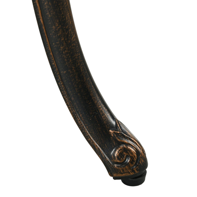 3pc Cast Aluminium Bistro Set, Bronze