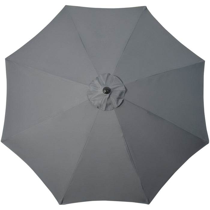 3m Garden Parasol, Grey