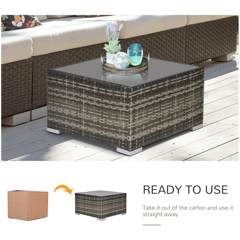 Rattan Patio Coffee Table