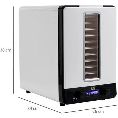 Food Dehydrator, 11-Tier, 550W, White Homcom