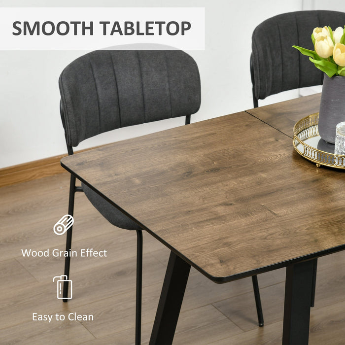 Rectangular Extendable Dining Table For 4-6 People