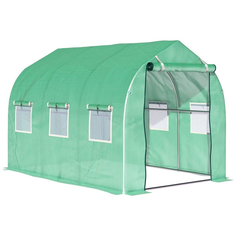 Polytunnel Greenhouse, Galvanised Steel Frame, 4x2x2M