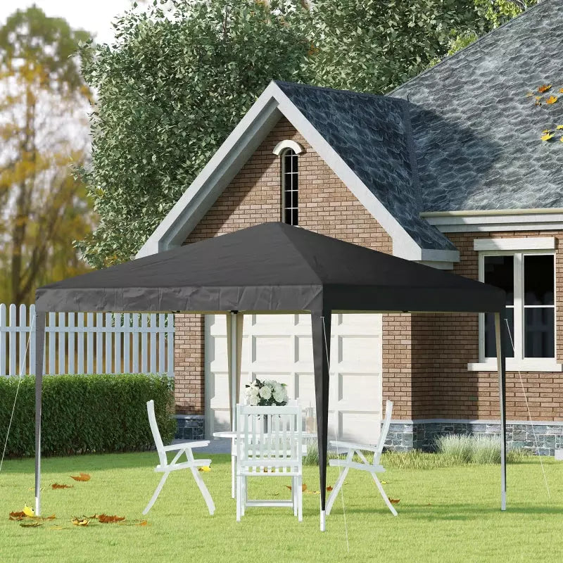 3x3m Pop Up Gazebo Black