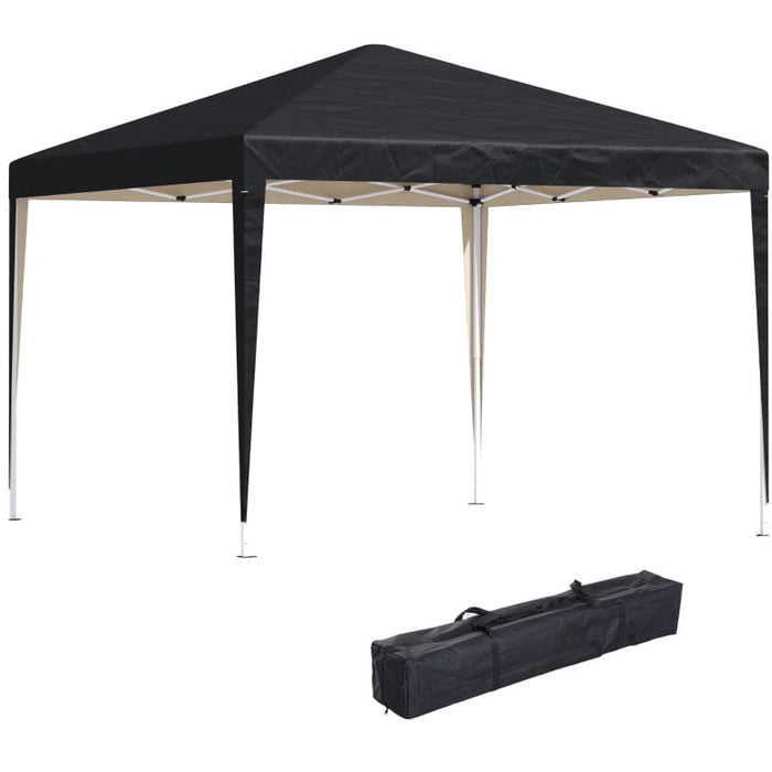 3x3m Pop Up Gazebo Black