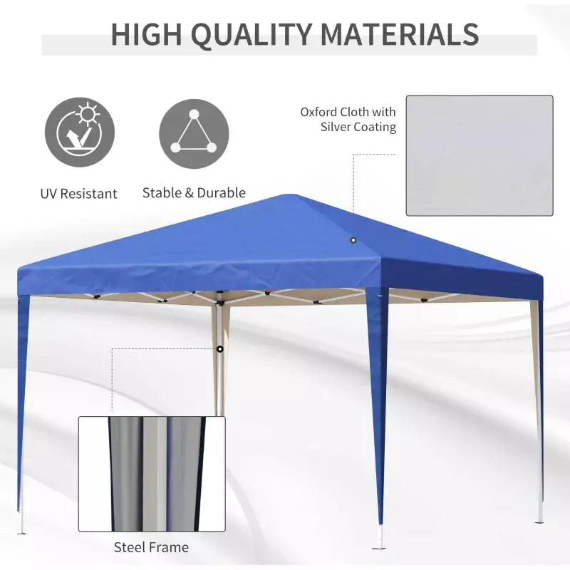 3x3m Pop Up Gazebo Blue