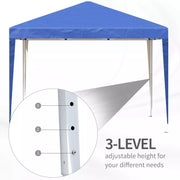 3x3m Pop Up Gazebo Blue