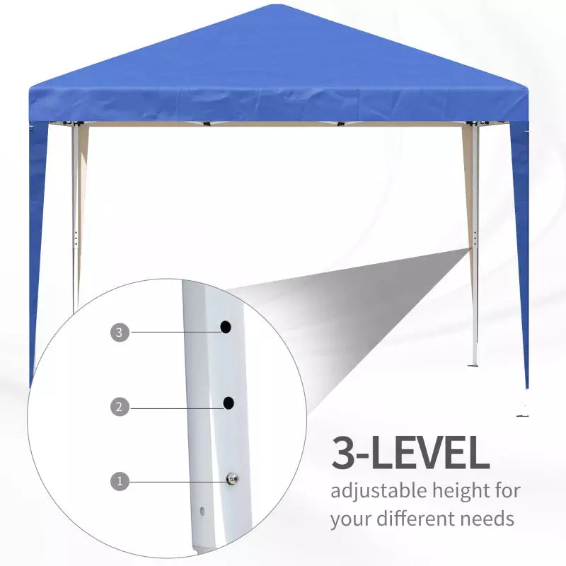 3x3m Pop Up Gazebo Blue