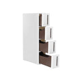 Songmics Slim 4 Drawer Plastic Storage Drawers, White Songmics