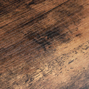 4 Tier Industrial Bookcase by Vasagle - black steel frame with rustic brown wooden shelves - staggered layout provides stylish touch to your living room