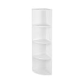 Vasagle Freestanding Corner Shelf White, 4 Tier