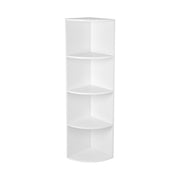 Vasagle Freestanding Corner Shelf White, 4 Tier