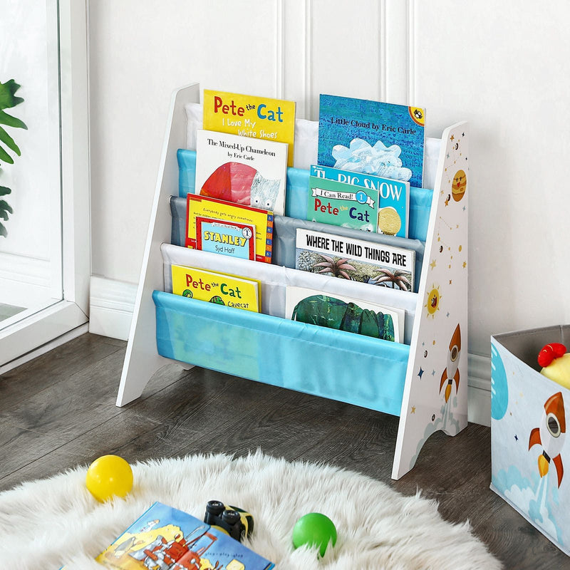 Childrens Bookcase Space Themed Songmics