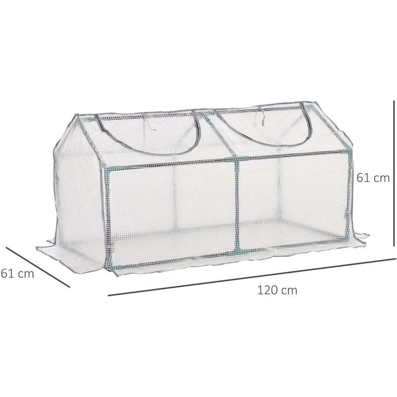 Mini Greenhouse, Polytunnel, 120x60x60 cm