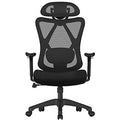 Ergonomic Adjustable Mesh Chair, Black SONGMICS
