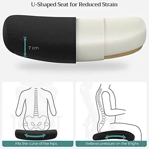 Ergonomic Adjustable Mesh Chair, Black SONGMICS