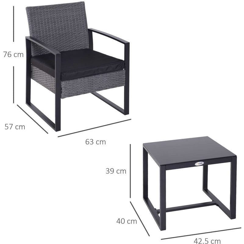Rattan Bistro Set For 2