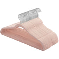 Pack of 30 Long Pink Velvet Clothes Hangers Songmics