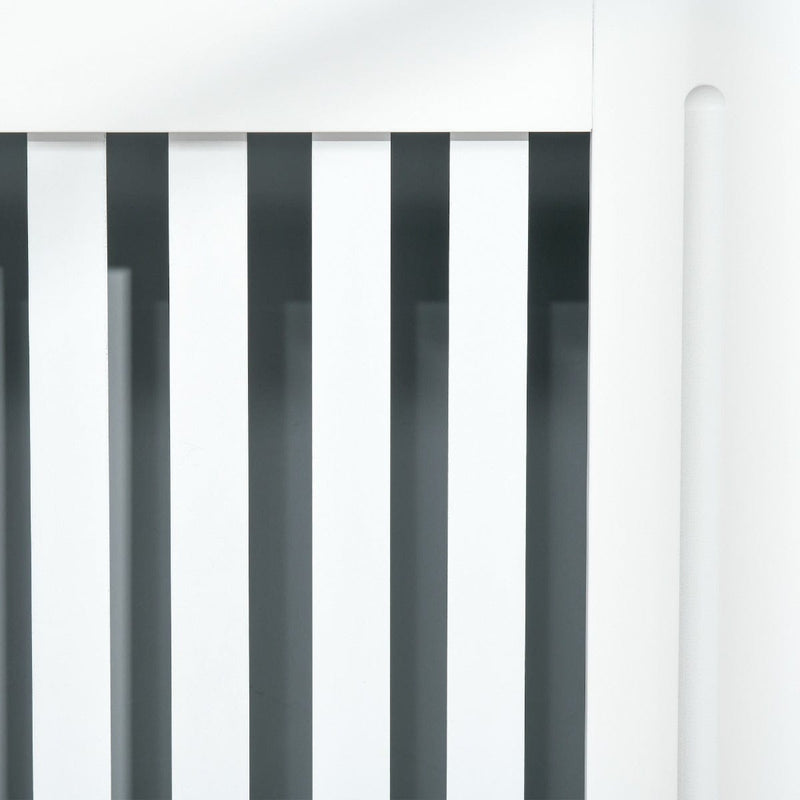 Small White Radiator Cover, L78 x W19 x H81 cm