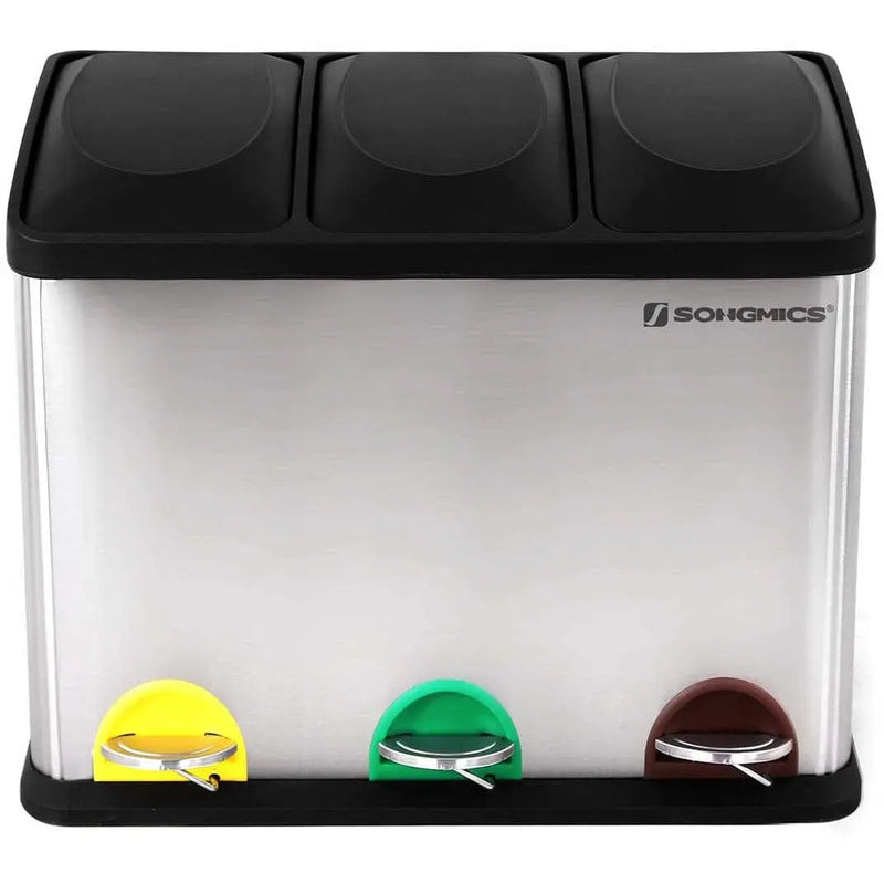 3 Compartment Recycling Bin SONGMICS