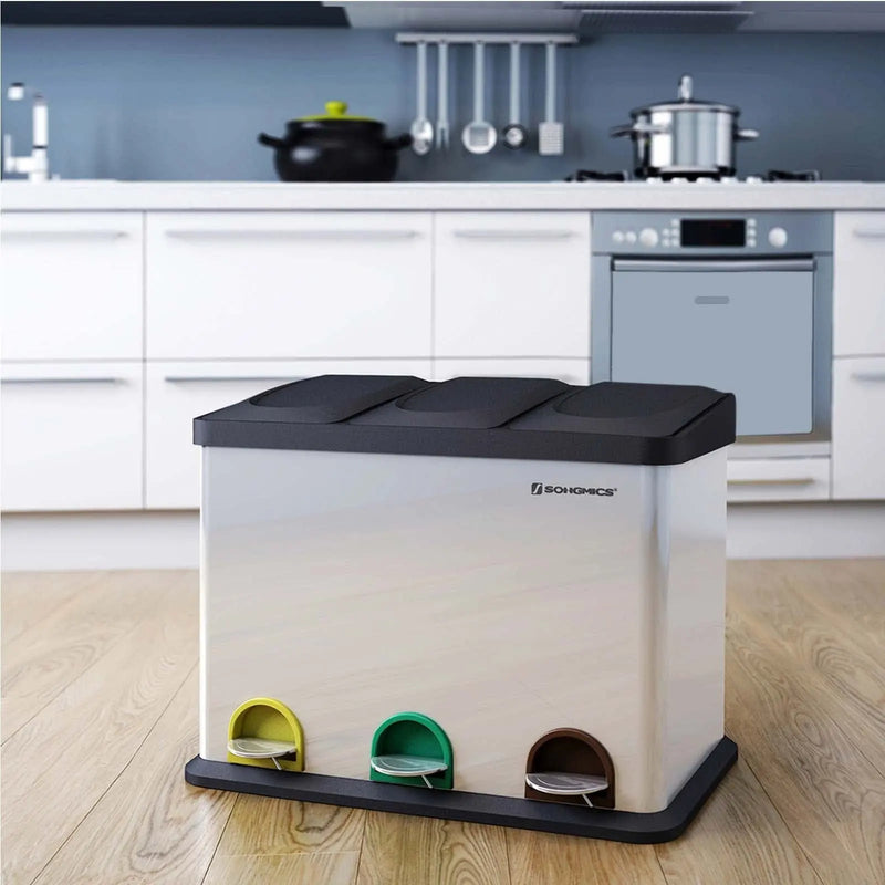 3 Compartment Recycling Bin SONGMICS
