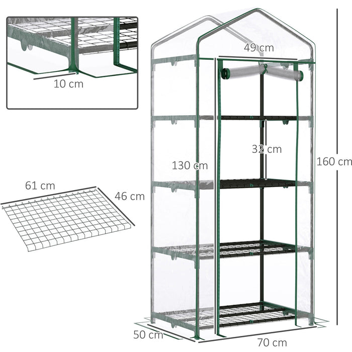 Mini Greenhouse - Plants & Veggies - 160x70x50 cm - Clear