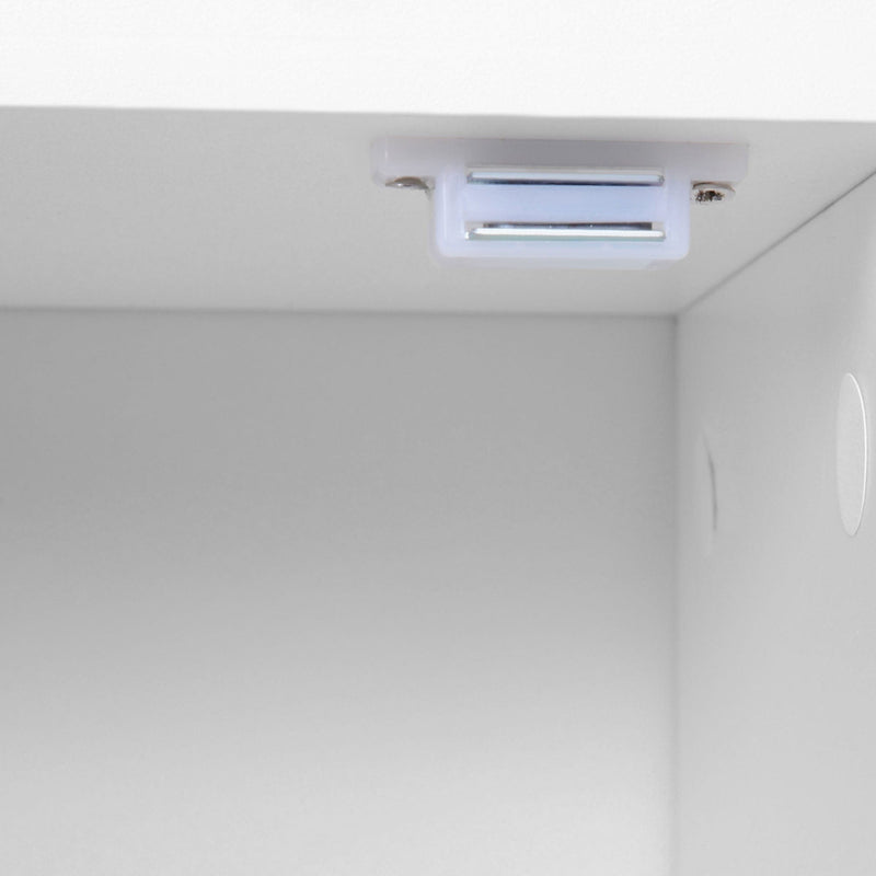 Sideboard Bookshelf, 2 Cupboards, 4 Shelves, 80x23x123cm