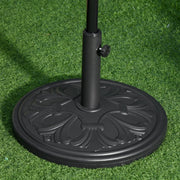 Outsunny Round Parasol Base Heavy Duty Cement Stand Umbrella Holder Garden Outsunny