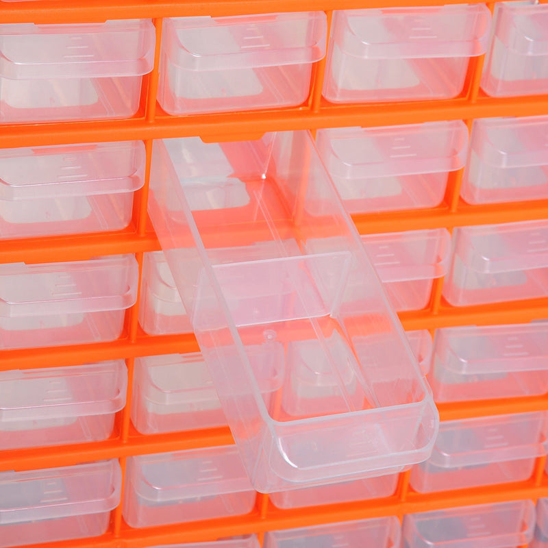 Small Parts Organiser, Wall Mountable, 60 Drawers Durhand