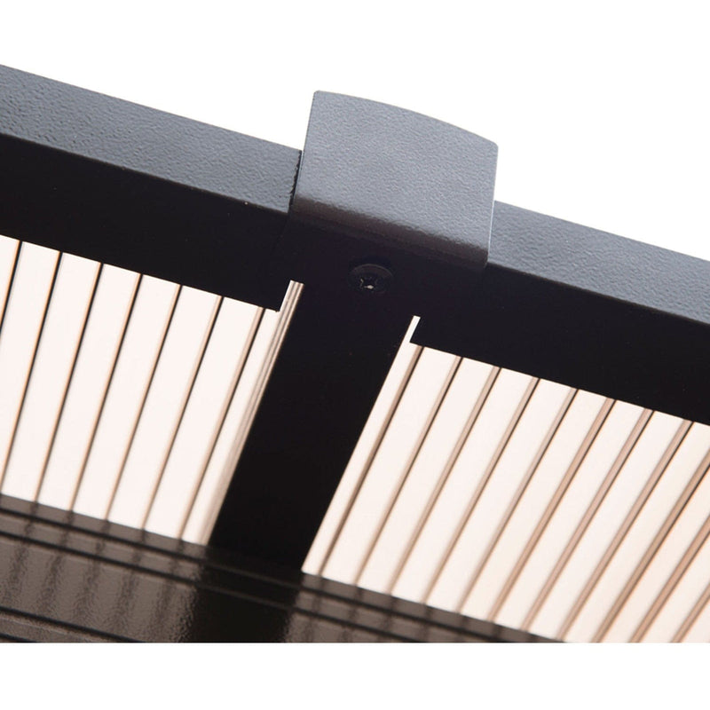 Hardtop Gazebo, Polycarbonate Roof, Garden Pavilion, 3.6x3m