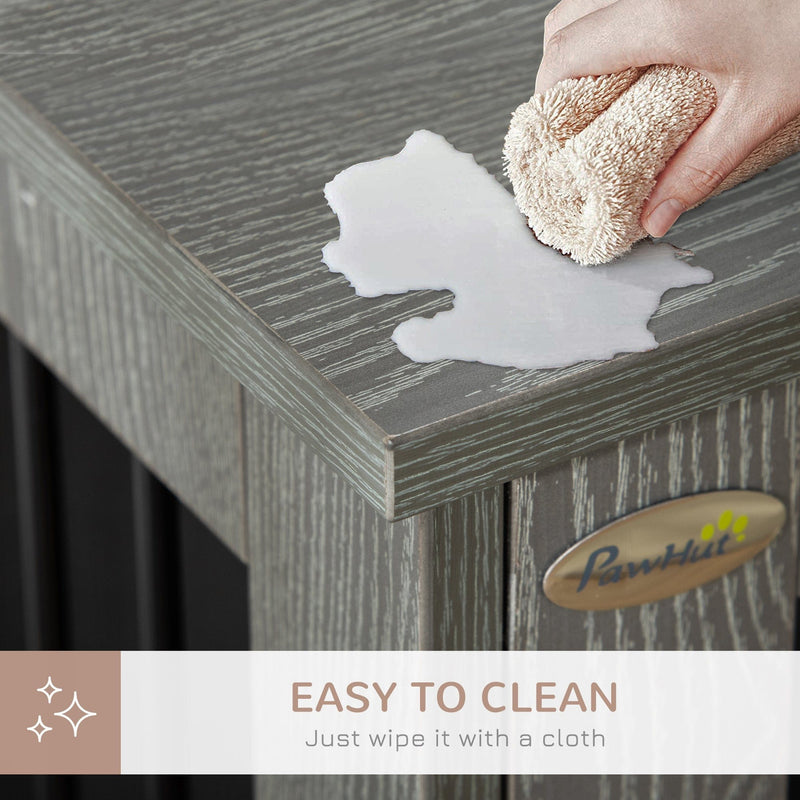 Dog Crate Furniture with Cushion & Magnetic Doors, Small Dog