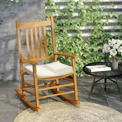 Cream Seat Pads For Garden Chairs Outsunny