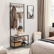 Vasagle Coat And Shoe Rack With Bench