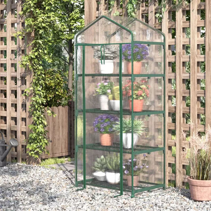 4 Tier Mini Portable Greenhouse Steeple Design