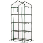 4 Tier Mini Portable Greenhouse Steeple Design