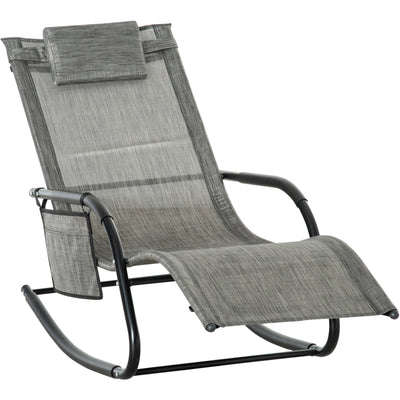 Rocking Garden Lounger Outsunny