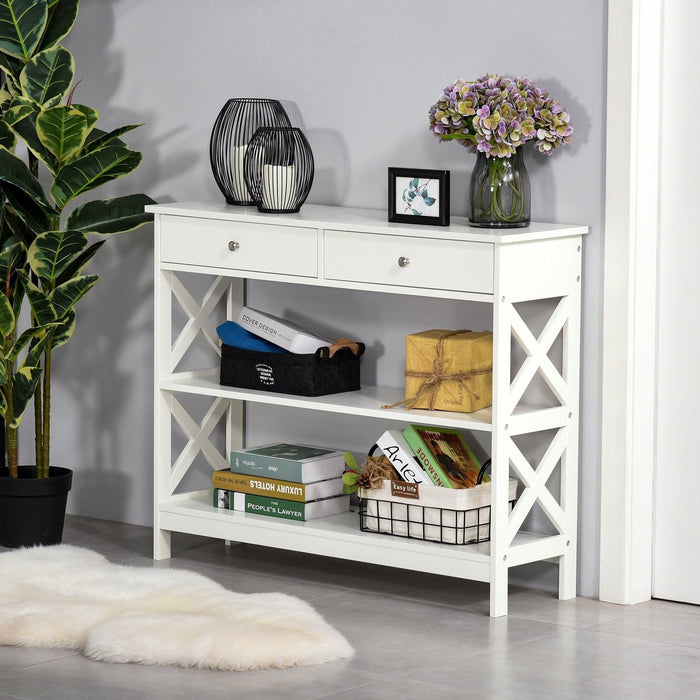 Console Table With Drawers