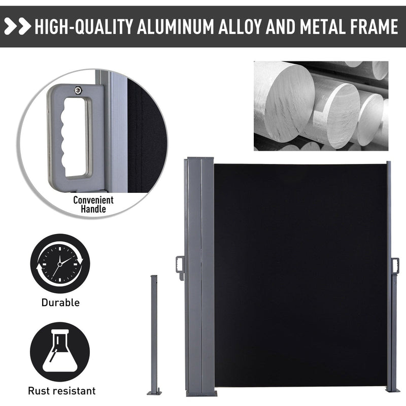 Double Pull Out Side Awning, 6 x 1.6m