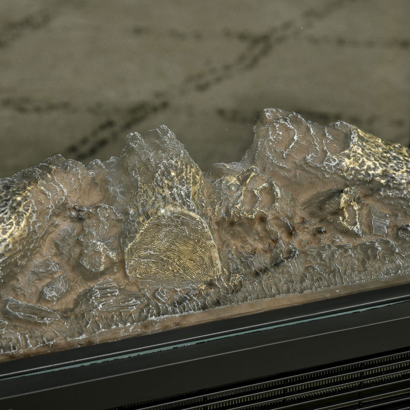 180° Electric Fireplace Heater, Freestanding, LED Flame