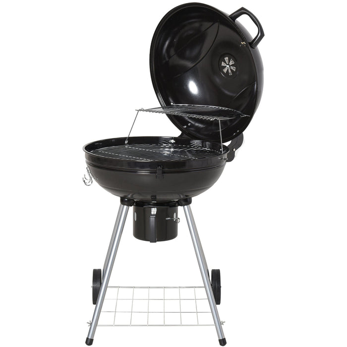 Portable Charcoal Kettle BBQ Grill - Outdoor Picnics